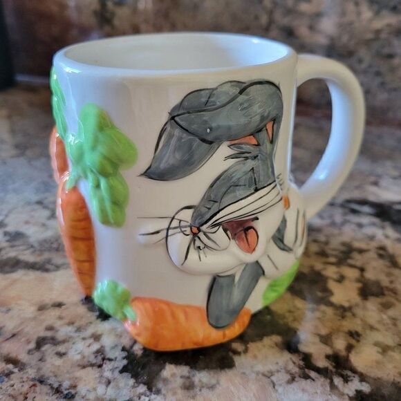 Vintage Ceramic 3D Bugs Bunny Mug (16oz) - Picture 1 of 9